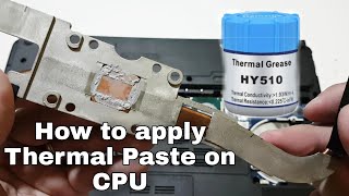 How to apply thermal paste on Nec Laptop COmputer [upl. by Gereld]