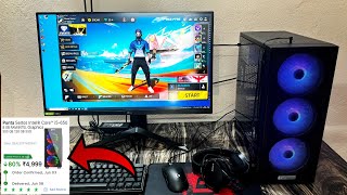 ₹5000 build world cheapest gaming PC i5 8gb ram flipkart  under 10k Best PC ⌨️ 🖱free fire gamplay [upl. by Hadden]