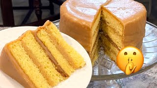 Southern Caramel Cake NOBODY Knew Wasnt Homemade Boxed Cake Mix Hack 🤫 [upl. by Assirrac]