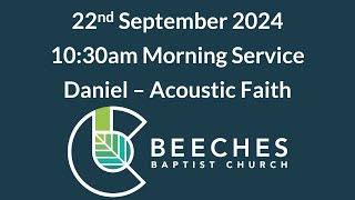 22nd September 2024  Daniel  Acoustic Faith [upl. by Ivy]