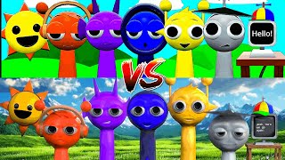 Original Sprunki 3D vs 3D Fake Version  CAT CALL [upl. by Celio32]