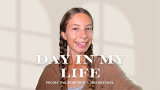 DAY IN MY LIFE  Quick and Healthy Meal Inspo Grocery Haul Cleaning [upl. by Martine]