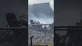 Video shows destruction smoke still rising at BioLab facility  USA TODAY [upl. by Misha]