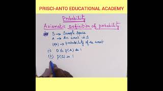 Axiomatic definition of ProbabilityBTech IT2nd sem unit1 [upl. by Linder671]