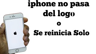 Mi iPhone prende y se apaga solo  No pasa del logo  Solución [upl. by Garvey]