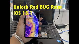 UNLOCK RED IOS 151  IPHONE 5S A 13 PROMAX  RSIM BUGICCID [upl. by Epolulot]