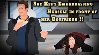 She Kept Embarrassing Herself in front of her Boyfriend  Animated Stories [upl. by Remo]