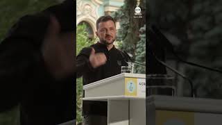 Volodymyr Zelenskyy was asked if he watched the ABC News Presidential Debate [upl. by Howland]