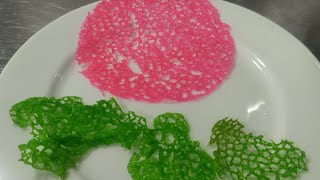 coral tuile garnish tuile garnish [upl. by Eniamurt]