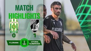 FLORIANA 0 1 VITORIA GUIMARAES HIGHLIGHTS  UEFA CONFERENCE LEAGUE 2nd QF ROUND  25072024 [upl. by Bard]