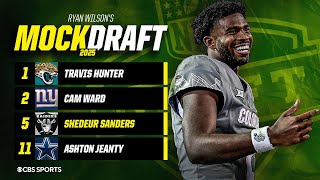 2025 NFL Mock Draft Giants Raiders land franchise QBs All 32 FirstRound Picks [upl. by Davide]