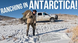 Extreme Cold Weather Ranching  Ranching with a Drone [upl. by Tdnaltroc118]