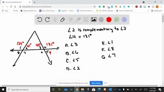 Given ∠2 is comp to ∠3 ∠4131∘ FIGURE CANT COPY Find the measure of e… [upl. by Assiled]