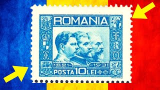 FRANCOBOLLI della ROMANIA RARI di VALORE – curiosità filatelia [upl. by Namruht783]