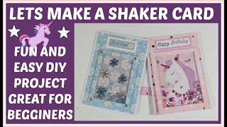 SHAKER CARDS DIY FUN AND EASY PROJECTS [upl. by Ecenahs871]