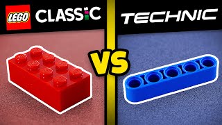 Lego Bricks vs Lego Technic Whats the Difference [upl. by Ahsatam52]