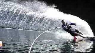 Slalom Water Skiing Sproat Lake 28 to 38off [upl. by Ho]