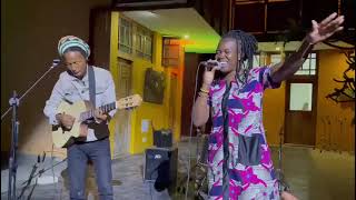 Maiko Zulu jamming with daughter Mwiza at Mafalala Museum in Mozambique [upl. by Colleen]