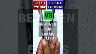 Uniball eye fine Vs Uniball Microshort youtubeshorts stationery penreview penpenfightuniball [upl. by Taub]