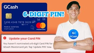 HOW TO SET 6DIGIT PIN IN GCASH MASTERCARD [upl. by Meekyh367]