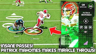 Patrick Mahomes MAKES MIRACLE THROWS Insane Passes Madden 22 [upl. by Bleier741]