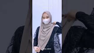 Tutorial pashmina simple utk kondangan tutorialhijab hijabstyle shorts like subscribe [upl. by Arodnap]