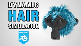 Dynamic Hair Simulation Blender 40 Tutorial [upl. by Beisel623]