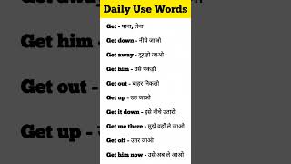 Daliy Use English Sentences english vocabulary englishspeaking generalspokenenglish [upl. by Ellerd204]