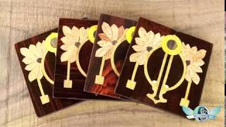 Marquetry in Mysore  Art from recycled timber [upl. by Ihpen]