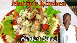 How to Make a Simple Classic Waldorf Salad  Fresh and Delicious Recipe  Mattie’s Kitchen [upl. by Monk940]