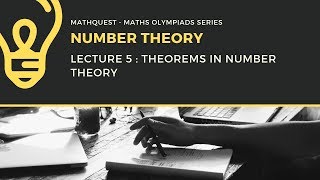 NUMBER THEORY  Lecture 5  Eulers Totient Function [upl. by Aitnyc406]