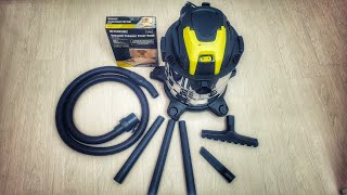 PARKSIDE Wet amp Dry Vacuum Cleaner 1300 Watt PWD 20 A1 from LiDL for 35€ with standart Parkside Bags [upl. by Hedve]