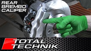 How to Change Rear Brembo Caliper  Full Process ALL MAKES amp MODELS [upl. by Bois]