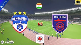 Bengaluru FC vs Odisha FC  ISL India  Super League  Full Match  FC 25 Hindi Gameplay [upl. by Azral]