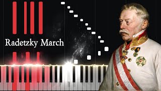 Radetzky March  Johann Strauss I Piano Tutorial [upl. by Wilie967]