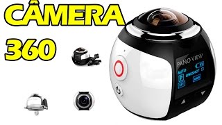 CAMERA HDKing 360°  UNBOXING  Câmera Panorâmica de Baixo Custo [upl. by Imotih]