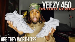 YEEZY 450 STONE GREY REVIEW  ONFFEET LOOK  ONE OF THE UGLIEST SHOES EVER‼️🤮trending yeezy450 [upl. by Letnahc]