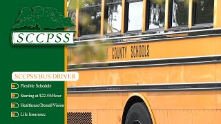 You Belong Here Flexible schedule weekends off and great benefits Become an SCCPSS bus driver [upl. by Elitnahc]