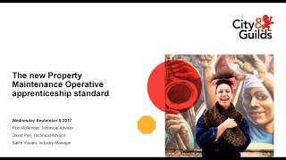 Understanding the new Property Maintenance Operative apprenticeship standard City amp Guilds [upl. by Wearing]