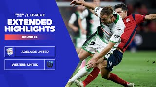 Adelaide United v Western United  Extended Highlights  Isuzu UTE ALeague 202324  Round 22 [upl. by Rehpotsirh]