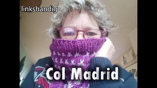 Breien  tutorial 561 Col Madrid Linkshandig [upl. by Nahij]