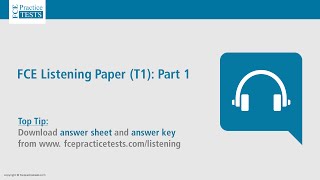 FCE Listening Test T1 Part 1 [upl. by Monti]