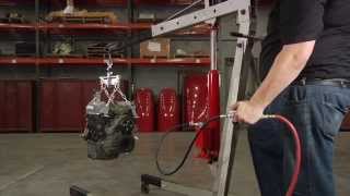 Strongway AirHydraulic Long Ram Jack  8Ton Capacity 24 316in42 78in Lift Range [upl. by Adgam56]