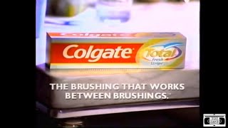 Colgate Total Fresh Stripe Toothpaste Commercial  1999 [upl. by Nodyl134]