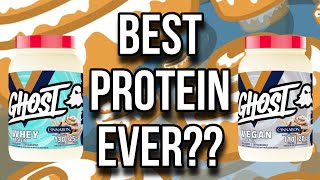 GHOST x Cinnabon Protein REVIEW Whey And VEGAN [upl. by Daegal622]