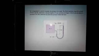 Fluid MechanicsManometer Problem [upl. by Umeh]