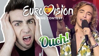 REACCIÓN OBJETIVO EUROVISION 2017 Actuaciones  MALBERT [upl. by Lossa170]