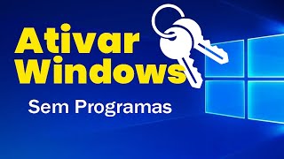 Ativar Windows 10 de graça sem programas extras [upl. by Fendig]