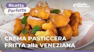 CREMA PASTICCERA FRITTA alla VENEZIANA – Ricetta originale irresistibile 😋🥚🥛🍋 [upl. by Petrick597]