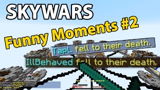 Skywars Funny Moments 2  Hypixel Skywars  Minecraft  defib [upl. by Etnoved]